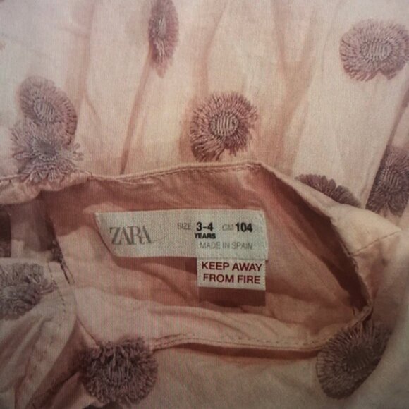 Pink Polka Dot Kids Casual Dress - Picture 2 of 3